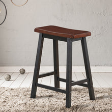 Load image into Gallery viewer, Saddle Counter Stools Set of 2 (24 Inch)